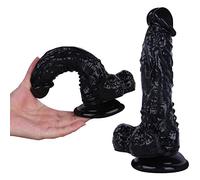 WNBXZ XXL Dildo Anale Dildo Dildo Natural Dildo con Potente Ventosa Realistico Dong-Vena e Glans Giocattoli del Sesso per Coppie Perfect Penis Replica per Principianti e utenti esperti,Nero