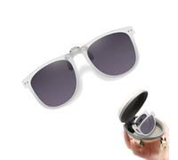 Wnddle Clip Occhiali Da Sole Polarizzati, Clip per Occhiali, Occhiali Da Sole Unisex Clip, Clip polarizzata Lente Adatta, Uomo e Donna Polarizzata Lente, Adatti per All'aperto (Grigio)