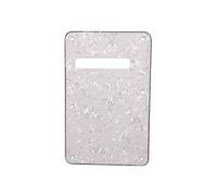 WNDUOKXH 2 Pezzi Piastra Posteriore per Chitarra in Stile Moderno Cover Posteriore per Tremolo Piastra AntiGraffio con 6 Viti Accessori per Parti di Chitarra, Perla Bianca