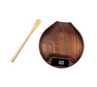 WNDUOKXH Bilancia da caffè con display LCD, timer, precisione eccezionale, piccola cucina per gli amanti del caffè, bilancia elettronica per chicchi di, display LCD, Marrone