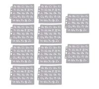 WNDUOKXH Ispira le menti creative con il kit di stencil per lettere di scrapbooking artistico per bambini riutilizzabileQuesto stencil è realizzato in plastica per pittura murale modello disegno arte