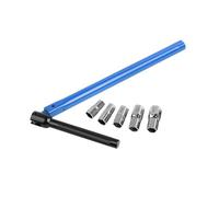 WNDUOKXH Kit di chiavi a bussola per lavello trasformabili, pratici strumenti idraulici, include una chiave a bussola intercambiabile per installazioni efficienti del bagno, Blu, 26x12 cm