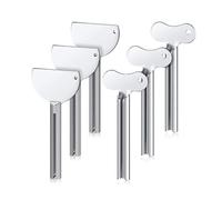 WNDUOKXH Spremiagrumi a chiave in metallo Ogni ultima goccia di dentifricio con facilità Spremiagrumi a chiave in acciaio inossidabile