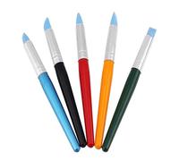 WNDUOKXH Strumenti per modellare l'argilla per sculture, pennelli in silicone per intaglio, gommini per ceramica, testa in silicone morbido che non assorbe ed è facile da pulire. La superficie liscia