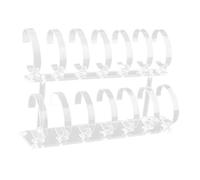 WNDUOKXH Supporto per orologio Vetrine Vendita al dettaglio Vetrina generale Supporto per gioielli Espositore per orologi da polso per rack Vetrina durevole e attraente Bracciale, 2 livelli