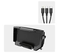 Wnfmjqe Supporto GPS Piastra Supporto Per Telefono Con Ricarica Wireless Per Moto R1200RS R1100GS R1150GS R1300GS R1250GS ADV S1000R F900R F650GS Staffa Di Navigazione(Wireless- Black Line)