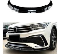 WNFVYP Spoiler Anteriore Auto per VW Tiguan L Tiguan R Line 2021 2022 2023+,Paraurti Anteriore Labbro Spoiler Splitter,Anticollisione Pala Anteriore Auto Protezione Accessori,A/Gloss Black