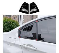 WNGDD 2 Pezzi Auto Persiane Finestra Laterale Posteriore per BMW 3 Series F30 2013-2019 318i 320i 325i, Finestra Posteriore Triangolo Persiane Trim Parasole Spoiler,A Black