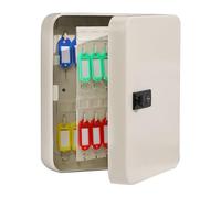 WNGJZZYC Cassetta Portachiavi, Organizer con Lucchetto a Combinazione, Facile da Installare e Multiuso, per Hotel, Proprietari di Immobili e Officine(White,72keys(30x24x7.5cm/12x9x3in))