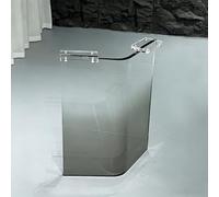 WNGJZZYC Gambe da Tavolo in Acrilico Trasparente, Piedi per Tavolo Fluttuanti a Forma di V, per Scrivania Fluttuante, Cucina, Tavolo da Pranzo, Piedi per Tavolo da Bar(Black,40x70cm/16x27.5in)