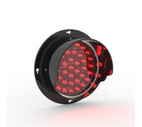 WNGJZZYC Semaforo da 100mm, Semaforo LED Monocromatico, Semaforo a 3 Luci, lampada Parcheggio Impianto, Accessorio Ideale per La Consapevolezza della Sicurezza Stradale(Red)
