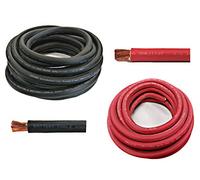 WNI 4 Gauge 10 Feet Black 10 Feet Red 4 AWG Ultra Flessibile Welding Battery Copper Cable Wire - Made in The USA - Car, Inverter, RV, Solar