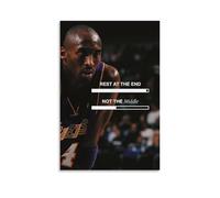 WNLEGNED Poster decorativo da parete con la leggenda del basket Kobe Bryant, poster decorativo da parete su tela, poster decorativo moderno per camera da letto, 20 x 30 cm