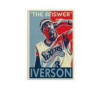 WNLEGNED The Answer Allen Iverson - Poster decorativo da parete su tela, stampa moderna, per camera da letto, 30 x 45 cm