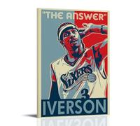 WNLEGNED The Answer Allen Iverson - Poster decorativo da parete su tela, stampa moderna su tela, poster decorativo per camera da letto, 50 x 75 cm