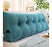 WNRLL 08,150x20x50cm, Cuscino Schienale Letto Cuscino Cuneo da Lettura per Divano Imbottito Sfoderabile Triangolare Cuscini Grandi per Testiera Letto