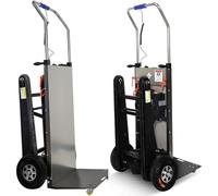 WNRLL Carrello Elettrico A Mano - Scale su E Giù Carrello Elettrico per Salire Scale, con Maniglia Telescopica Motore Brushless da 1200 W Batteria Rimovibile da 48 V/36 Ah,07