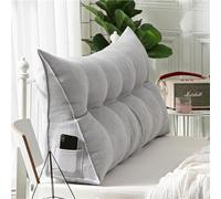 WNRLL Cuscino di Supporto per Testiera del Letto,Cuscino per Schiena per Divano Lettura, Schienale Velluto Rimovibile Triangolare Cuscino Tatami,26,120x50x20cm/47x20x8in