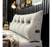 WNRLL Cuscino di Supporto per Testiera del Letto,Cuscino per Schiena per Divano Lettura, Schienale Velluto Rimovibile Triangolare Cuscino Tatami,04,180x50x20cm/71x20x8in