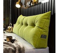 WNRLL Cuscino di Supporto per Testiera del Letto,Cuscino per Schiena per Divano Lettura, Schienale Velluto Rimovibile Triangolare Cuscino Tatami,03,150x50x20cm/59x20x8in