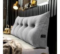 WNRLL Cuscino di Supporto per Testiera del Letto,Cuscino per Schiena per Divano Lettura, Schienale Velluto Rimovibile Triangolare Cuscino Tatami,09,120x50x20cm/47x20x8in