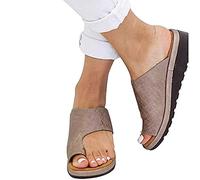 WNRLL Pantofole Donna Sandali Plateau Infradito Casual Pantofole con Infradito Scarpe estive Sandali,C,CN38