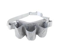 Wnvivi Cintura per Attrezzi da Giardino, Borsa per Attrezzi da Giardinaggio Impermeabile a 6 Tasche, Cintura per Marsupio per Attrezzi da Giardino Regolabile(Grigio)