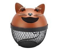 Wnvivi Porta Cialde per caffè in Metallo con Gatto, Salvadanaio in Metallo Simpatico Cartone Animato, Bakset per Cialde per caffè in Ferro, Organizer per Riporre Cialde per caffè Domestico