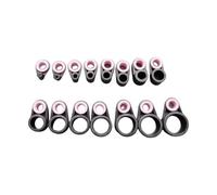 WNXGNHO 15 pz/25 pezzi Canna da pesca Filo Anelli in Silicone Guida Linea Pali di Diverse Dimensioni Anelli Accessori da Pesca Glow Guide di Pesca