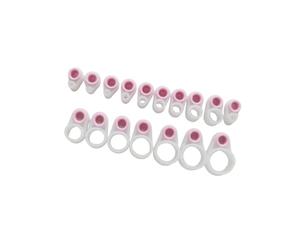 WNXGNHO 15 pz/25 pezzi Canna da pesca Filo Anelli in Silicone Guida Linea Pali di Diverse Dimensioni Anelli Accessori da Pesca Glow Guide di Pesca