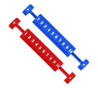 WNXGNHO 2 contatore Calcio Balilla punteggi Custode 10 Numeri indicatori del contatore del punteggio punteggio contatori del punteggio Calcio in plastica contatori in plastica