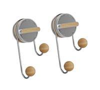WNXGNHO Adesivo Libera Ganci da parete Doppia Sfera Ventosa Heavy Duty Hold ABS Hanger per Legno Silicone Bagno Cucina Uso Heavy Duty Ganci di aspirazione