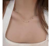 WNXGNHO Artistics Layer Jewelry Set con perline arcobaleno e catene delicate che migliorano stili minimalisti o massimalisti collana a strati unica, Misura unica, come descritto, come descritto