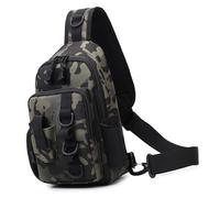 WNXGNHO Borsa a tracolla da pesca all'aperto Imbracature Pack Chest Tackle Storage per attrezzatura da trekking accessori per il trasporto di accessori per il trasporto di una spalla, Notte buia