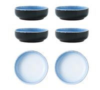 WNXGNHO Confezione da 6 eleganti piatti di ispirazione giapponese in ceramica robusta frontale perfetta per pasti in famiglia, piatti moderni estetici multiuso