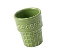 WNXGNHO Coppa da dessert in ceramica Sundae per, Light Green | Contenitore per dessert per gelato, per insalata e colazione, per cucine domestiche, per pentole multiuso