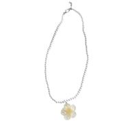 WNXGNHO Delicata collana girocollo con perline floreali pastello in resina resistente alle allergie gioielli artigianali per uno stile elegante quotidiano perline in resina multicolore collana