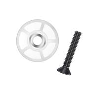 WNXGNHO Design filettato del Cappuccio della Serie sterzo | Tappo per cuffia per bicicletta in lega alluminio con vite da 6 mm, colore inciso con precisione