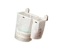 WNXGNHO Lavanderia Pieghevole Facile da Installare Robusto Telaio in Acciaio Carbonio con Ganci Aspirazione Cesto per Vestiti da Bagno capacità Contenitore per Biancheria in Plastica in