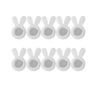 WNXGNHO Retro per orecchini in silicone anallergico con stabilizzatore pesante in acrilico per orecchie cadenti, design trasparente, supporto per orecchie a coniglio