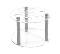 WNXGNHO Robusto Rack Circolare per 7 per Cartucce Lo Spostamento Design Resistente Ai Danni Supporto Rotondo in Acrilico Robusto Supporto in Acrilico