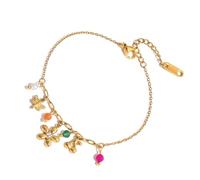 WNXGNHO Spring Inspire - Ciondolo regolabile a forma di fiore, con struttura in acciaio INOX, Misura unica, come descritto