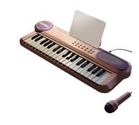 WNXGNHO Tastiera Elettronica per Bambini con 37 con Microfono per L'apprendimento della Musica E Strumento per L'educazione Prescolare Giocattolo per Bambini Che Impara La Tastiera