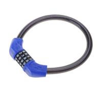 WNXGNHO Tipo Lucchetto a combinazione con cavo, Blue LG8241 110G | Lucchetto per bici regolabile con cavo in acciaio rinforzato, cavo intrecciato per spostamenti in città e sicurezza
