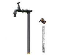 WNYAILLL Fontana in Metallo da Giardino Esterno, Colonna d'Acqua per Il Giardino, Fontanella a Colonna con Rubinetto Acqua, per l'irrigazione e l'innaffiamento(60cm/23.6in)
