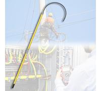 WNYAILLL Gancio di Salvataggio Isolato, palo Isolato in Resina epossidica, Strumento di Salvataggio Portatile, Ideale per centrali elettriche e Manutenzione Auto di Fabbrica(3m/118.1in/9.8ft)