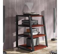 WNYAILLL Mobile hifi, Armadietto AV Moderno, Componente Stereo Rack, Supporto For Lettore CD, Rack Audio Moderno, Scaffale Aperto For Casa, Ufficio, Teatro, Soggi(Brown)