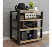 WNYAILLL Mobile HIFI, Supporto Audio Multimediale AV, Mobiletto audio Rack stereo, Supporto per Media Componente, Scaffale Aperto For Casa, Ufficio, Teatro, Soggi(Yellow)