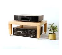 WNYAILLL Mobile Stereo Hi fi rack hifi, Componente Stereo Rack, Supporto For Lettore CD, Armadietto AV Moderno, Rack Audio Moderno, Scaffale Aperto For Casa, Ufficio, Teatro, Soggi(Yellow,23cm/9.1in)