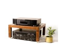 WNYAILLL Mobile Stereo Hi fi rack hifi, Componente Stereo Rack, Supporto For Lettore CD, Armadietto AV Moderno, Rack Audio Moderno, Scaffale Aperto For Casa, Ufficio, Teatro, Soggi(Brown,23cm/9.1in)
